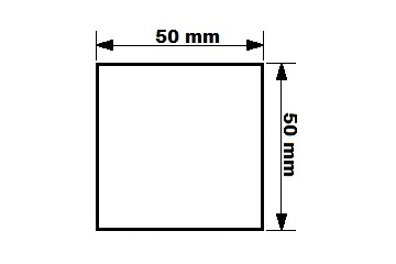 noga kwadrat - 5x5 cm - DOSTĘPNE od 2 do 10 dni